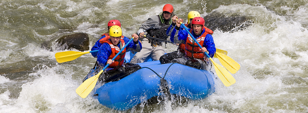 whitewater rafting in Aspen during summer
