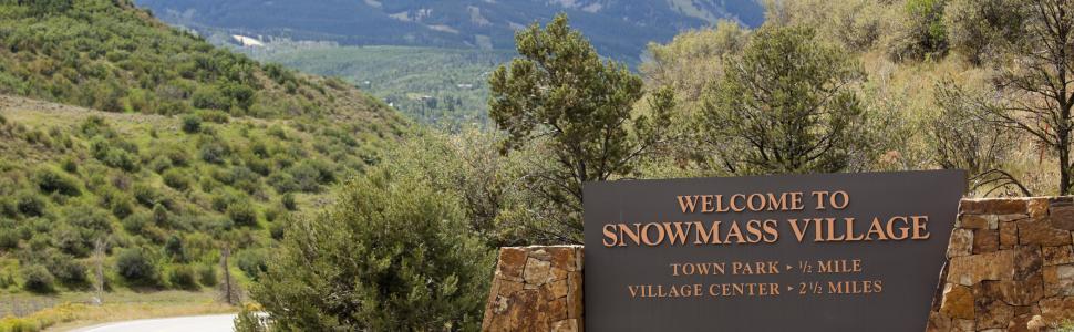 Welcome to Snowmass Village Sign
