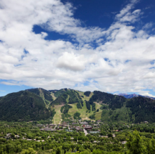 aspen mountain in summer