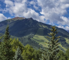 aspen ski mountain in summer